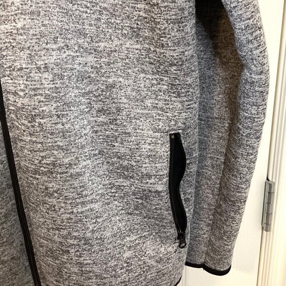 Old Navy Men's Fleece Gray Jacket Size XL Unisex Full Zip - Picture 3 of 8